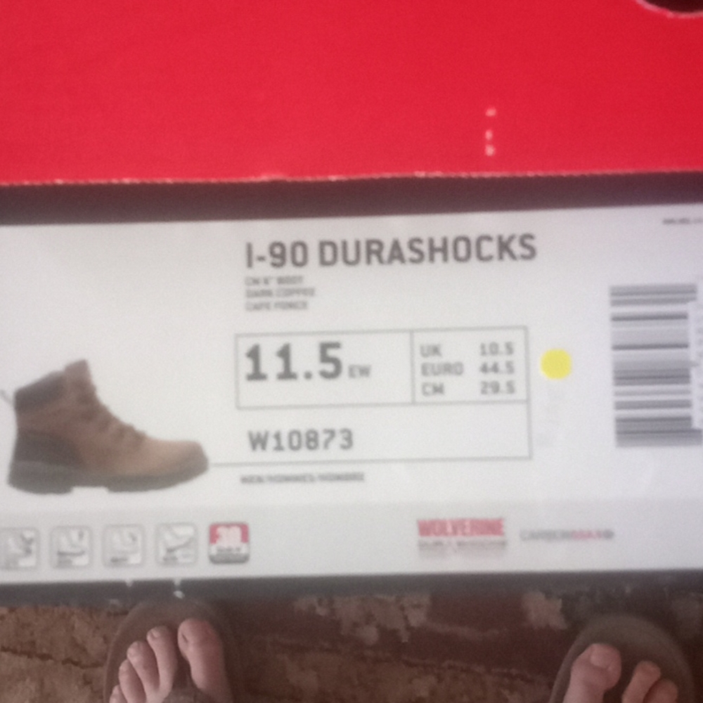 Wolverine composite toe work boots I-90 Durashock